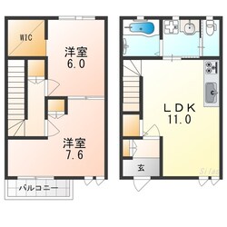 三国ヶ丘residence　E棟の物件間取画像